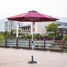 Promotion  outdoor single top round roman umbrella aluminum frame and support sun umbrella with base